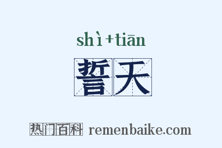 誓天是什么意思的图片